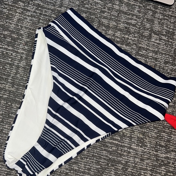 Aerie striped high rise high leg swim bottom - Picture 2 of 4